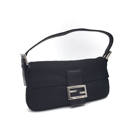 black fendi baguette bag|fendi baguette bag vintage.